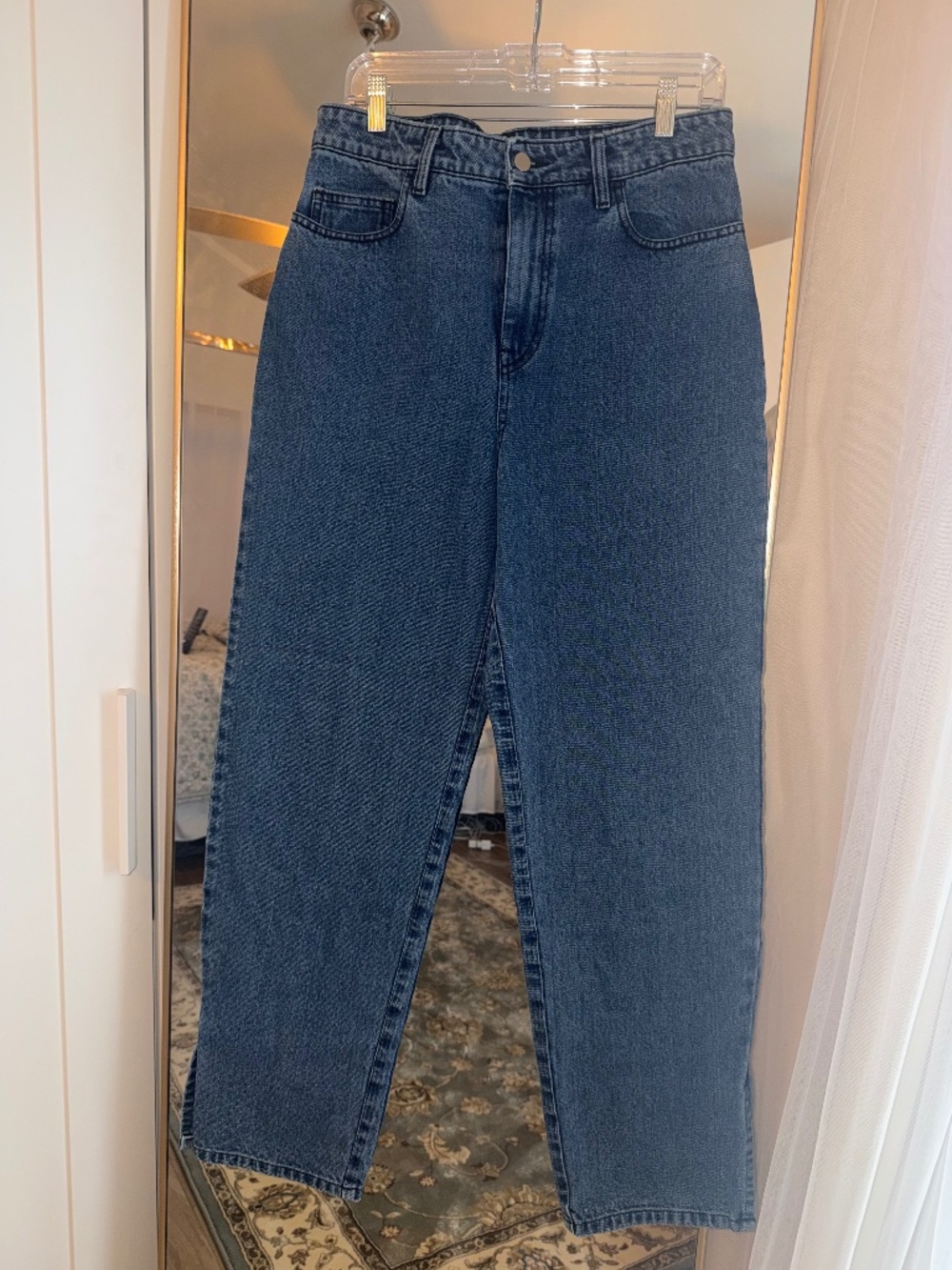 Viktoria & Woods High-Rise Flare Jeans in Indigo Blue